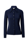 Navy Blue Blouse